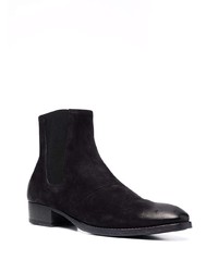 schwarze Chelsea Boots aus Wildleder von Officine Creative