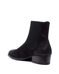 schwarze Chelsea Boots aus Wildleder von Officine Creative