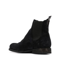 schwarze Chelsea Boots aus Wildleder von Pantanetti