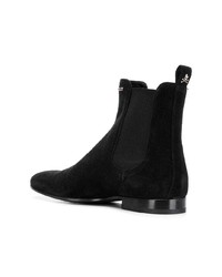 schwarze Chelsea Boots aus Wildleder von Philipp Plein