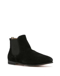 schwarze Chelsea Boots aus Wildleder von Officine Creative