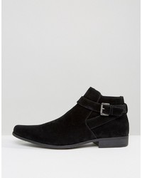 schwarze Chelsea Boots aus Wildleder von Asos