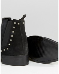 schwarze Chelsea Boots aus Wildleder von Asos