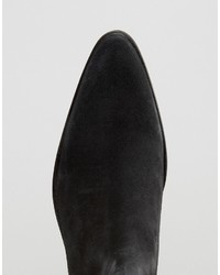 schwarze Chelsea Boots aus Wildleder von Asos