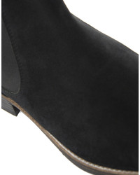 schwarze Chelsea Boots aus Wildleder von Asos