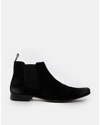 schwarze Chelsea Boots aus Wildleder von Asos