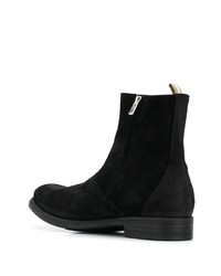 schwarze Chelsea Boots aus Wildleder von Officine Creative