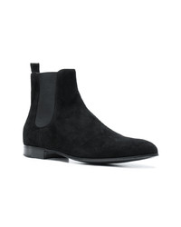 schwarze Chelsea Boots aus Wildleder von Gianvito Rossi