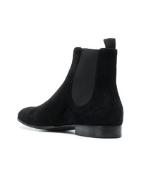 schwarze Chelsea Boots aus Wildleder von Gianvito Rossi