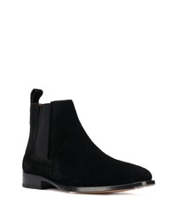 schwarze Chelsea Boots aus Wildleder von Lanvin