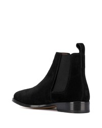 schwarze Chelsea Boots aus Wildleder von Lanvin