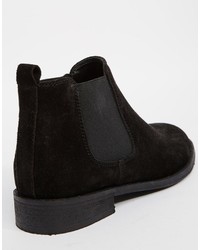 schwarze Chelsea Boots aus Wildleder von Asos