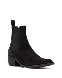 schwarze Chelsea Boots aus Wildleder von Amiri