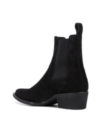 schwarze Chelsea Boots aus Wildleder von Amiri