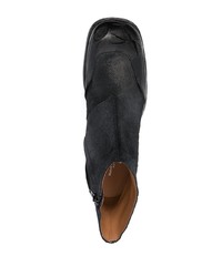 schwarze Chelsea Boots aus Wildleder von Maison Margiela