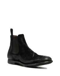 schwarze Chelsea Boots aus Wildleder von Church's