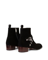 schwarze Chelsea Boots aus Wildleder von Giuseppe Zanotti