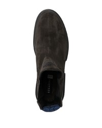 schwarze Chelsea Boots aus Wildleder von Fratelli Rossetti