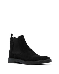 schwarze Chelsea Boots aus Wildleder von BOSS