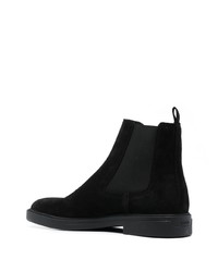 schwarze Chelsea Boots aus Wildleder von BOSS