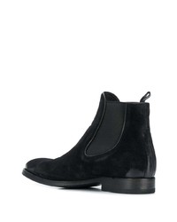 schwarze Chelsea Boots aus Wildleder von Pantanetti