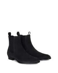 schwarze Chelsea Boots aus Wildleder von Giuseppe Zanotti