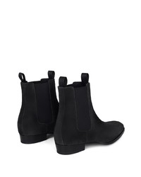 schwarze Chelsea Boots aus Wildleder von Giuseppe Zanotti