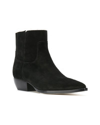 schwarze Chelsea Boots aus Wildleder von Saint Laurent