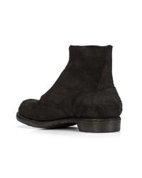 schwarze Chelsea Boots aus Wildleder von Guidi