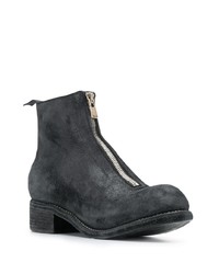 schwarze Chelsea Boots aus Wildleder von Guidi