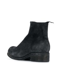 schwarze Chelsea Boots aus Wildleder von Guidi