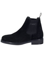 schwarze Chelsea Boots aus Wildleder von Gant