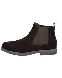 schwarze Chelsea Boots aus Wildleder von Geox