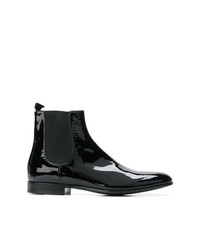 schwarze Chelsea Boots aus Wildleder von Gianvito Rossi