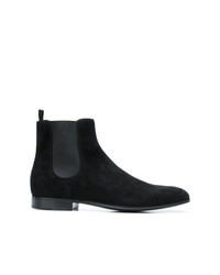 schwarze Chelsea Boots aus Wildleder von Gianvito Rossi