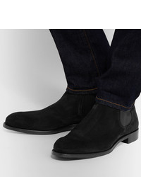 schwarze Chelsea Boots aus Wildleder von Cheaney