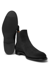 schwarze Chelsea Boots aus Wildleder von Cheaney