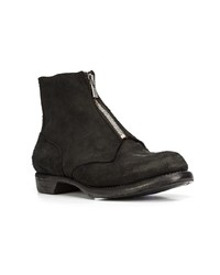 schwarze Chelsea Boots aus Wildleder von Guidi