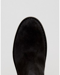 schwarze Chelsea Boots aus Wildleder von Selected