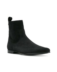 schwarze Chelsea Boots aus Wildleder von Dolce & Gabbana