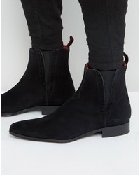 schwarze Chelsea Boots aus Wildleder von Jeffery West