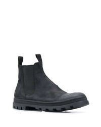 schwarze Chelsea Boots aus Wildleder von Officine Creative