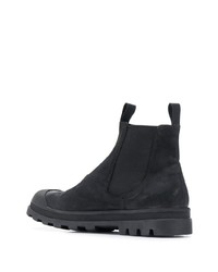 schwarze Chelsea Boots aus Wildleder von Officine Creative