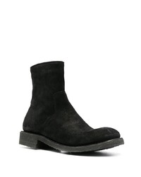 schwarze Chelsea Boots aus Wildleder von Del Carlo