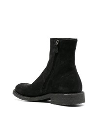 schwarze Chelsea Boots aus Wildleder von Del Carlo