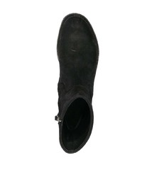 schwarze Chelsea Boots aus Wildleder von Del Carlo