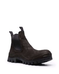 schwarze Chelsea Boots aus Wildleder von Officine Creative