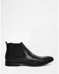 schwarze Chelsea Boots aus Wildleder von Base London