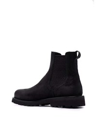 schwarze Chelsea Boots aus Wildleder von Woolrich