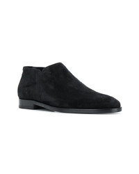 schwarze Chelsea Boots aus Wildleder von Saint Laurent